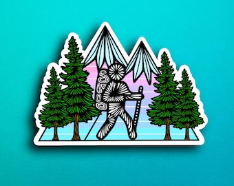 Hiking Trees Sticker (WATERPROOF)