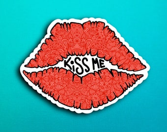 Kiss Me Sticker (WATERPROOF)