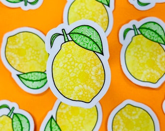 Mini Lemon Sticker (WATERPROOF)