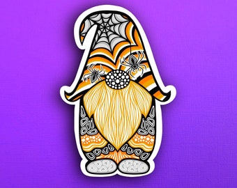 Halloween Gnome Sticker (WATERPROOF)