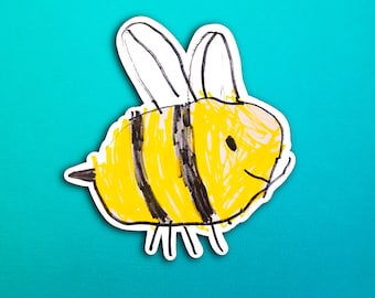 Eli's Buzzy the Bee Sticker (WATERPROOF)