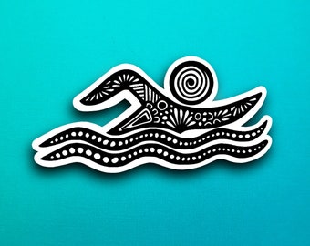 Swimming Sticker (WATERPROOF)