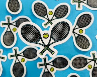 Mini Tennis Sticker (WATERPROOF)