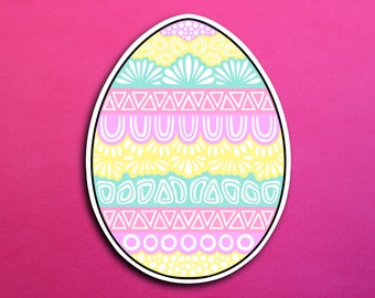 Pastel Egg Sticker (WATERPROOF)