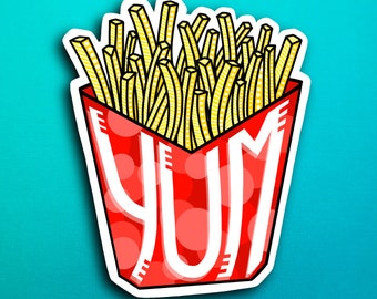 Fries Sticker (WATERPROOF)