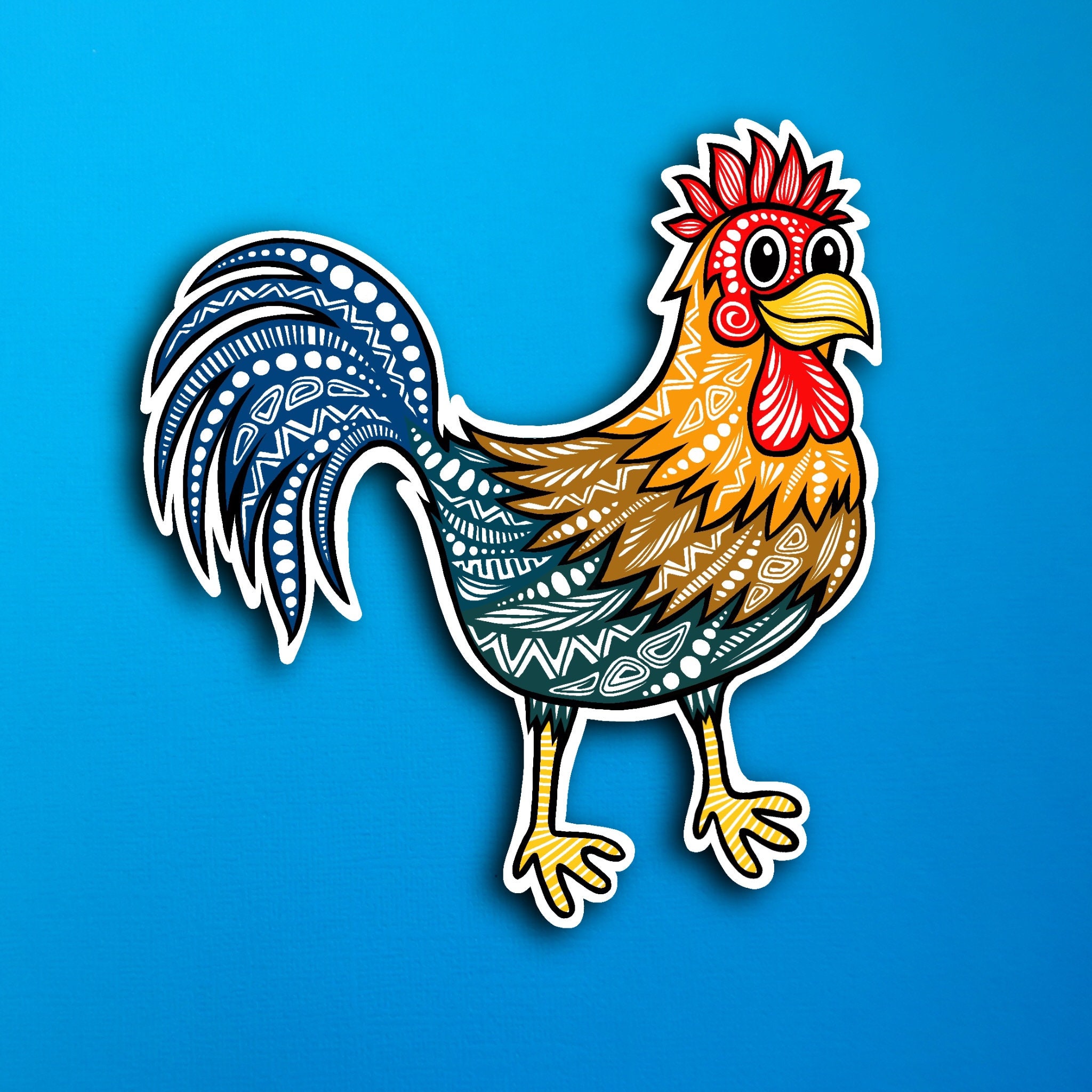 Rooster Sticker (WATERPROOF)