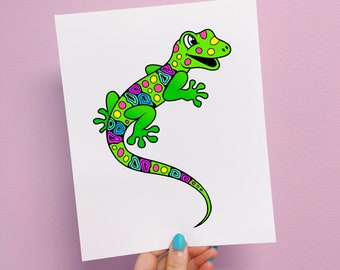 Lealon the Lizard Print