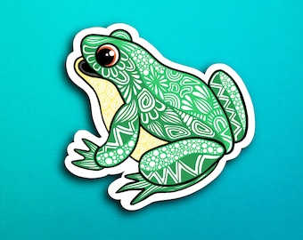 Sitting Frog Sticker (WATERPROOF)