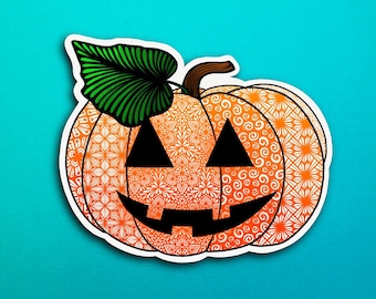 Jack-o'-lantern Sticker (WATERPROOF)