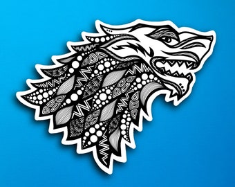 House Stark Sticker (WATERPROOF)