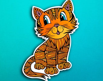 Zenimal - Connor the Cat Sticker (WATERPROOF)