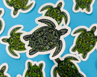Mini Turtle Sticker (WATERPROOF)