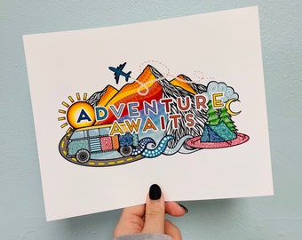 Adventure Awaits Print