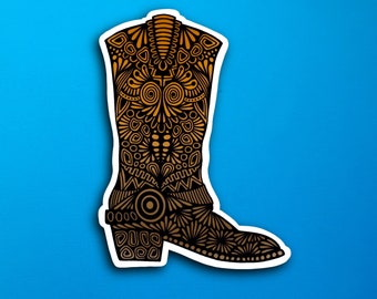 Western Boot Sticker (WATERPROOF)