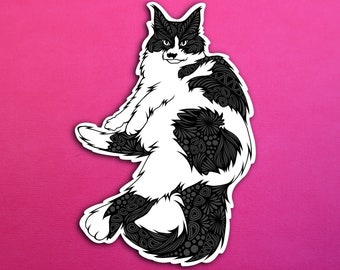 Spike the Cat Sticker (WATERPROOF)