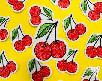 Mini Cherries Sticker (WATERPROOF)