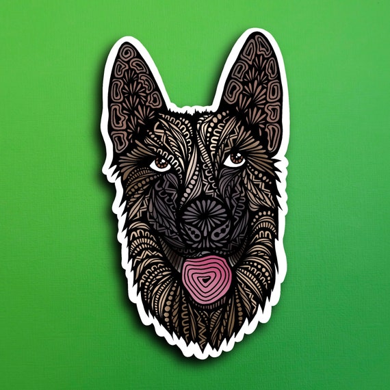 German Shepherd Sticker (WATERPROOF)