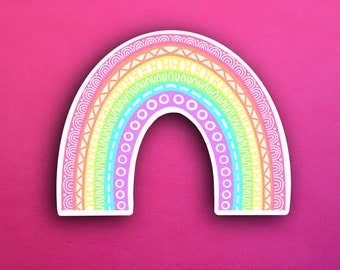 Pastel Rainbow Sticker (WATERPROOF)