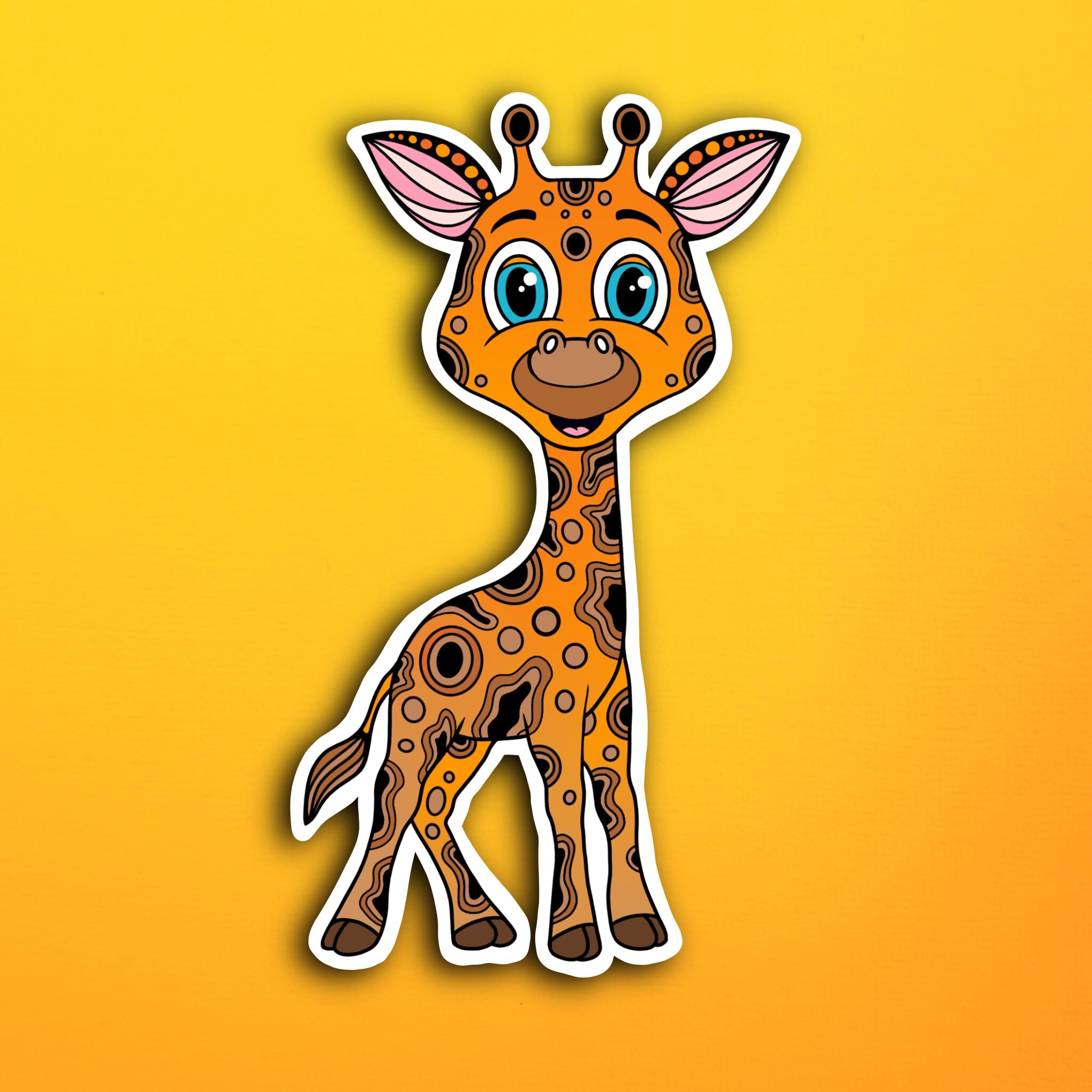 Stickers, Labels & Tags Paper Stickers Waterproof GIRAFFE STICKER etna