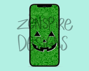 Green Pumpkin Phone Wallpaper