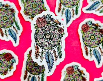 Mini Dream Catcher Sticker (WATERPROOF)