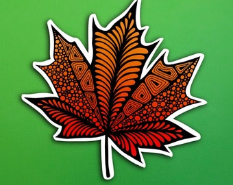 Maple Leaf Sticker (WATERPROOF)