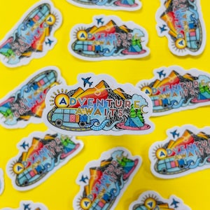 Mini Adventure Waits Sticker (WATERPROOF)