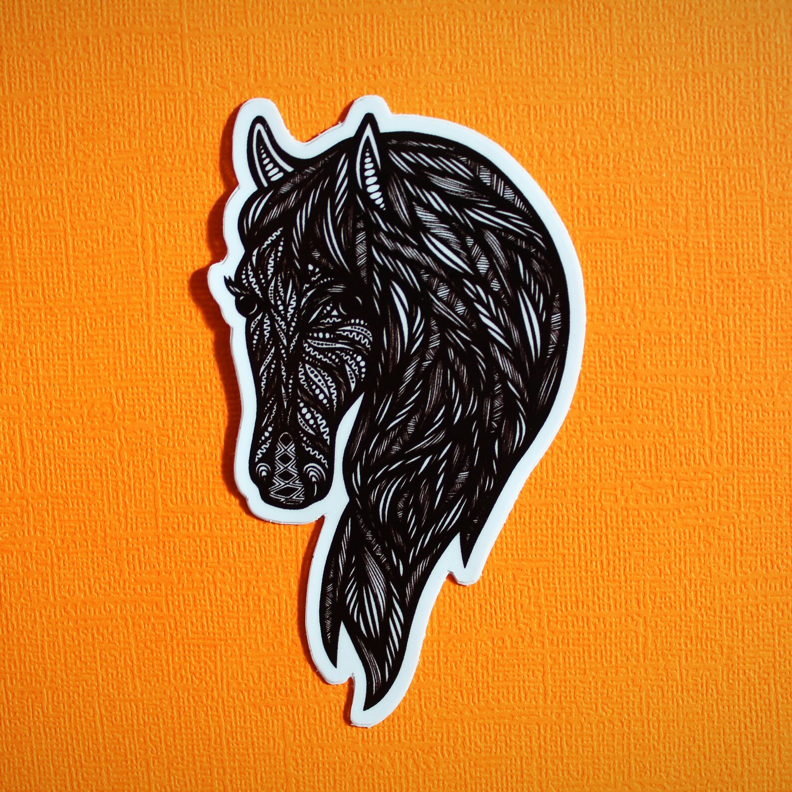 Horse Head Sticker WATERPROOF Etsy