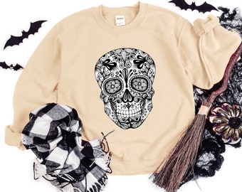 Cream Skull Crewneck!