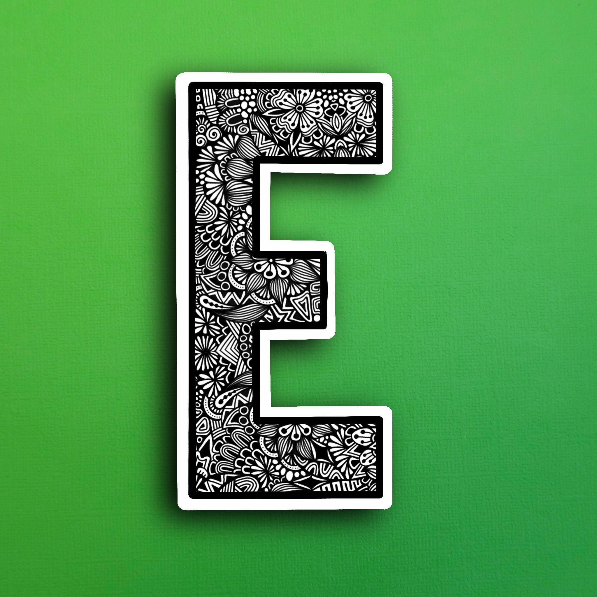 letter e' Sticker