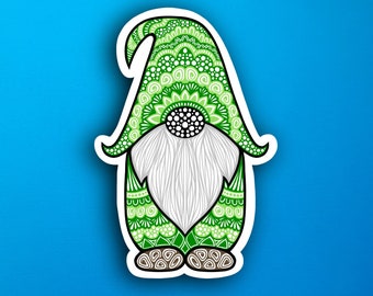 Green Gnome Sticker (WATERPROOF)