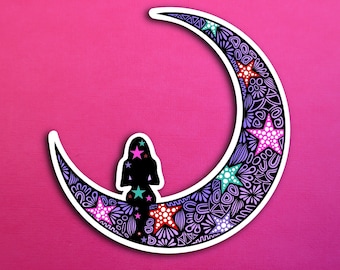 Olivia Rodrigo GUTS Moon Sticker (WATERPROOF)