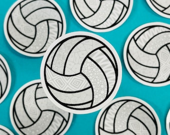 Mini Volleyball Sticker (WATERPROOF)