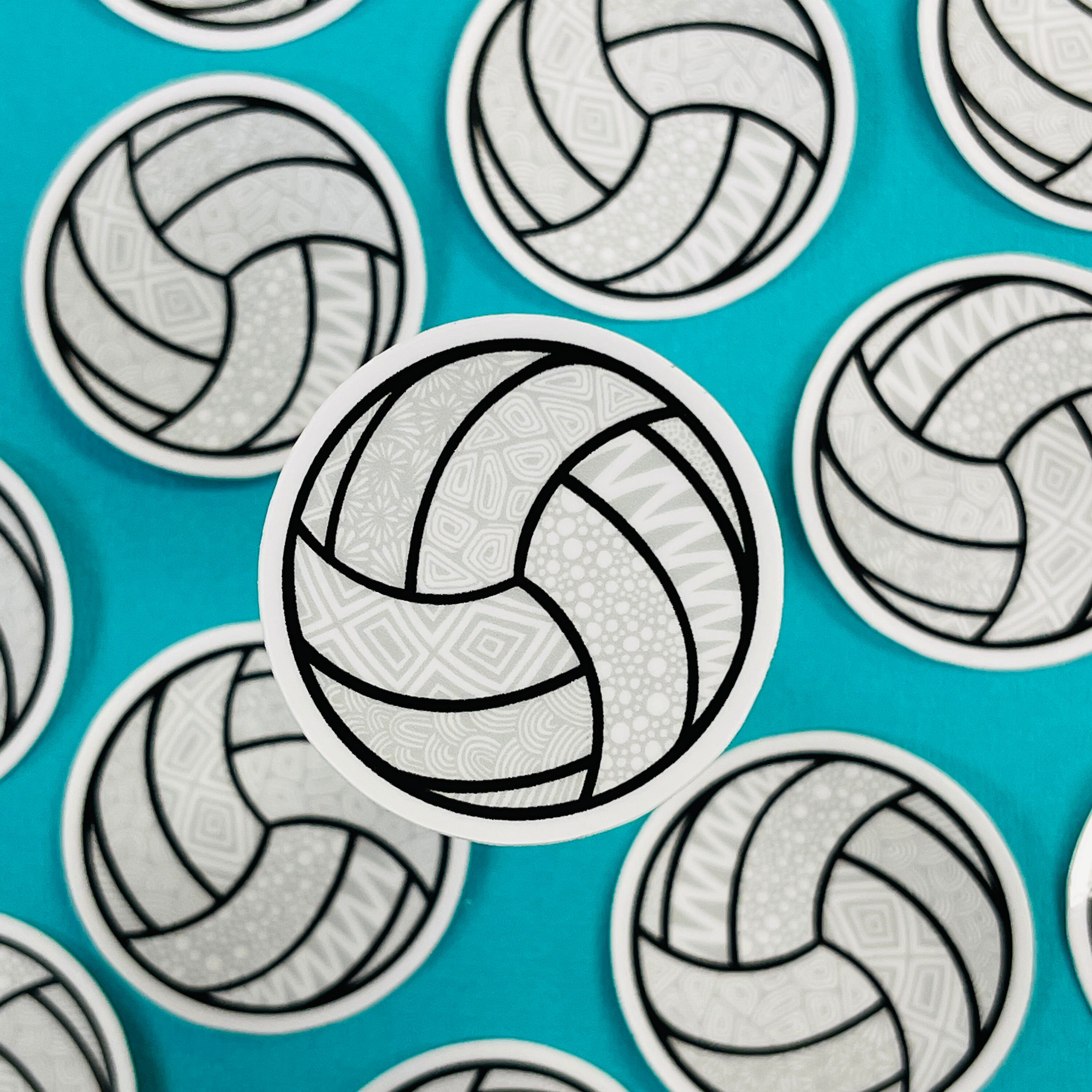Mini Volleyball Sticker (WATERPROOF)