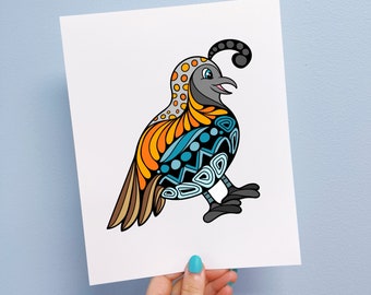 Quinn the Quail Print