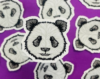 Mini Panda Sticker (WATERPROOF)