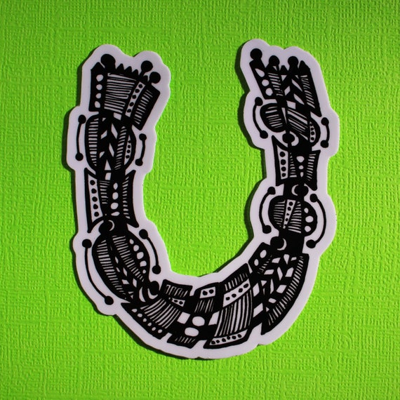 Letter U Sticker (WATERPROOF)