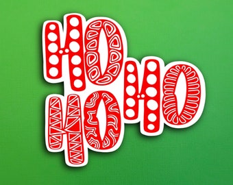 Ho Ho Ho Sticker (WATERPROOF)