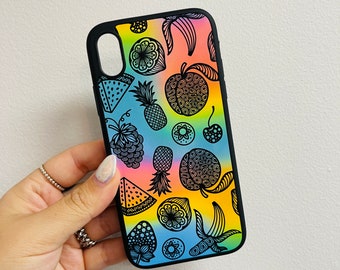 MISPRINTED - IPHONE xr - Rainbow Fruits 50% OFF