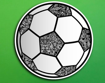 Soccer Sticker (WATERPROOF)