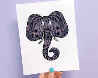 Eli the Elephant Print