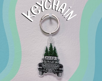 Pine Life Acrylic Keychain