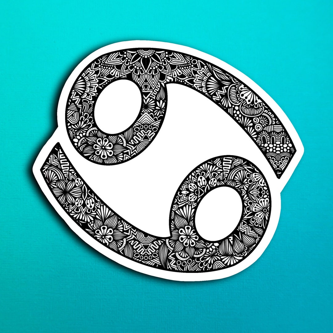 Cancer Sticker WATERPROOF Zodiac - Etsy
