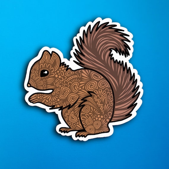 Squirrel Sticker (WATERPROOF)