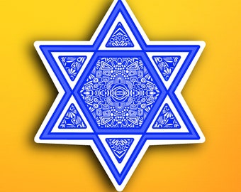 Star of David Sticker (WATERPROOF)