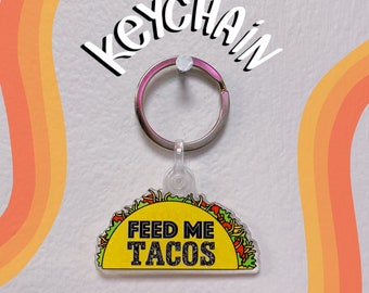 New Taco Acrylic Keychain