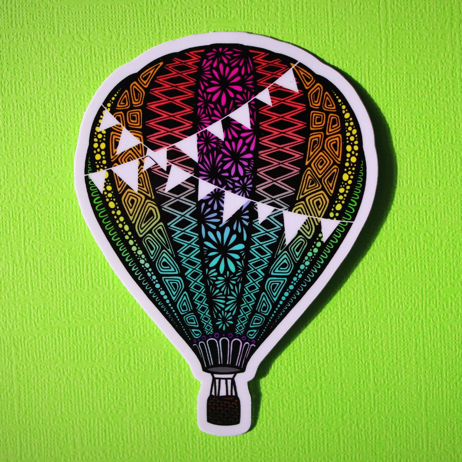 Hot Air Balloon Sticker WATERPROOF Etsy