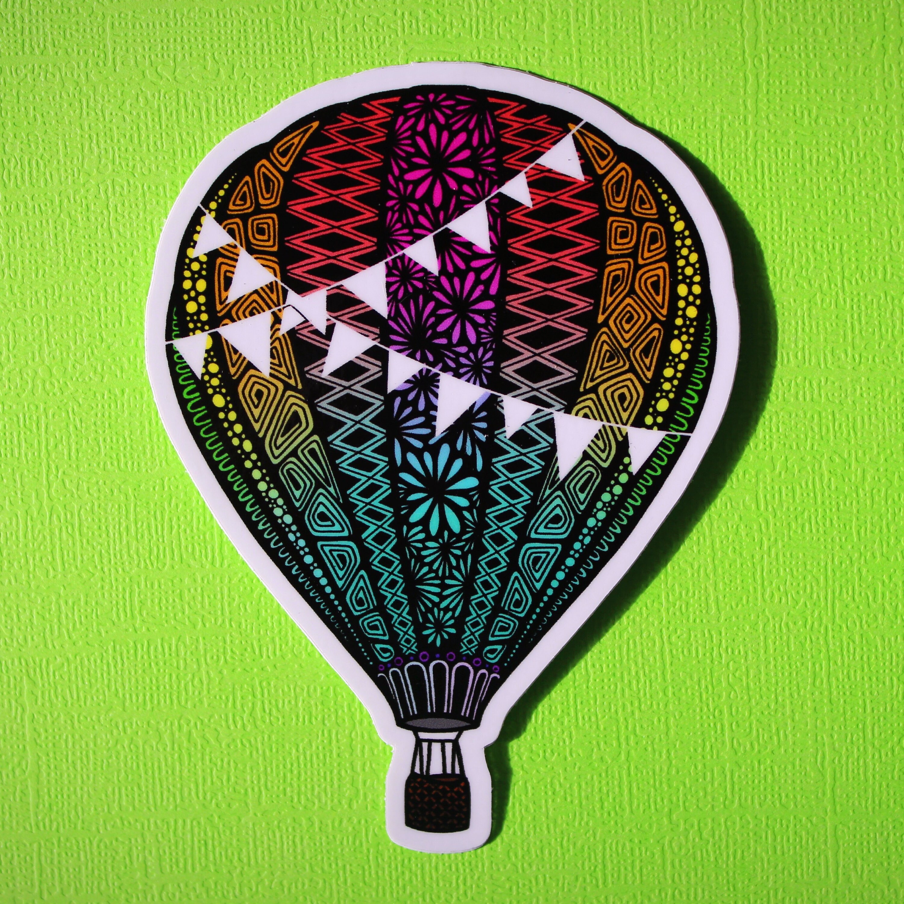 Hot Air Balloon Sticker (WATERPROOF)