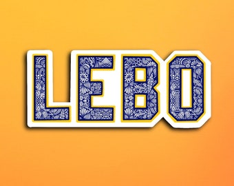 LEBO Sticker (WATERPROOF)