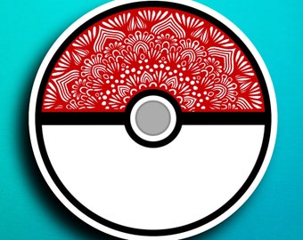 Pokemon Ball Sticker (WATERPROOF)